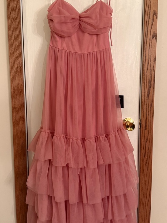 Lulus Dresses & Skirts - Lulu's Rosewood Pink Tiered Tulle Prom Dress